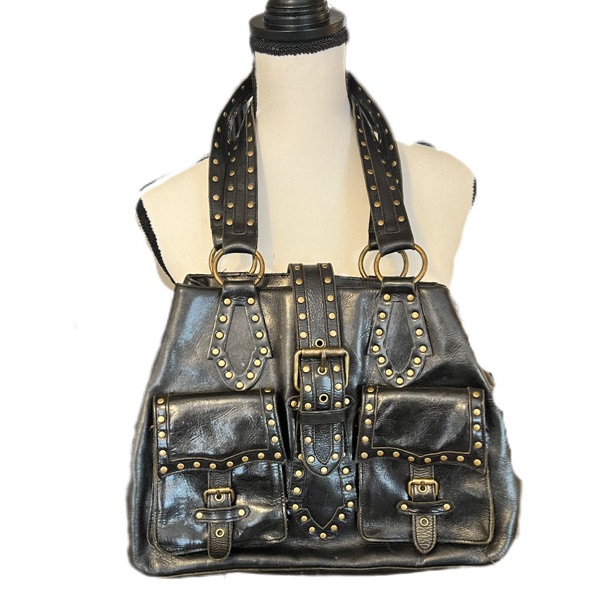 Rare & Htf Vintage Betsey Johnson Leather Shoulder Bag